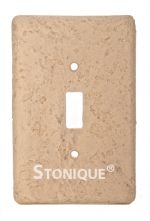 Stonique® Single Toggle Switch Plate Cover in Espresso